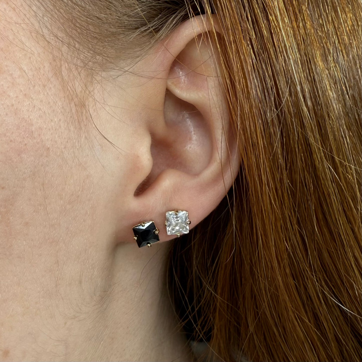 Boucles d’oreilles Blancs-Noirs 2