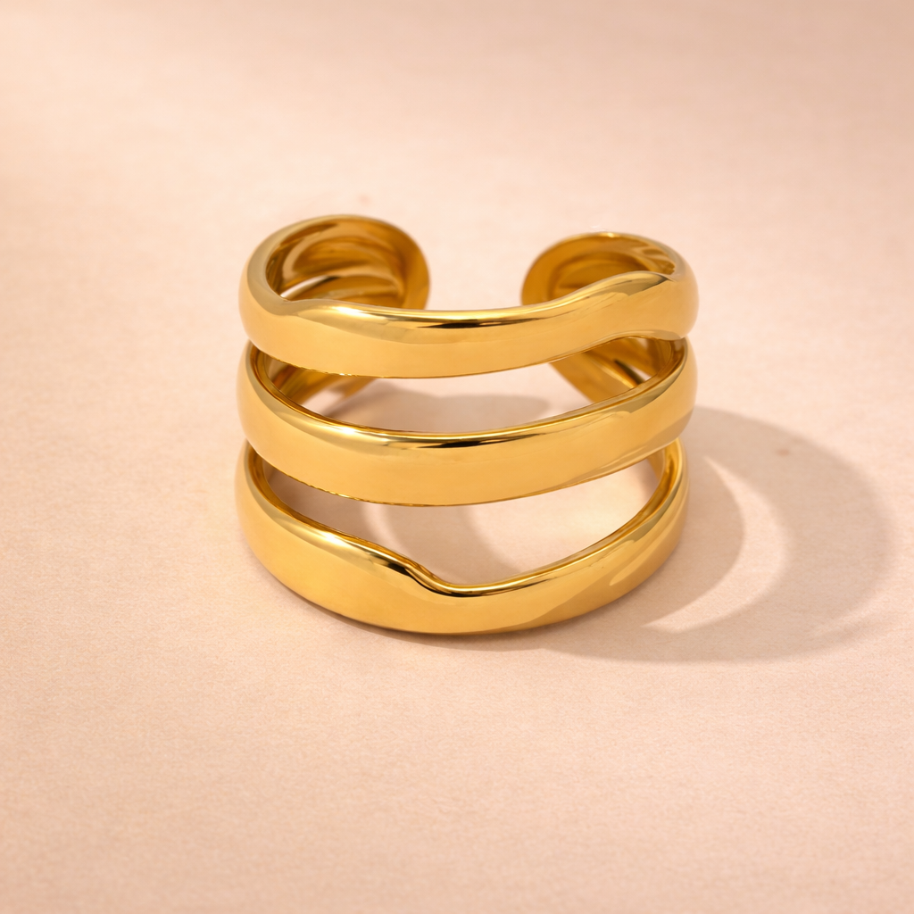 Bague 3 rangs