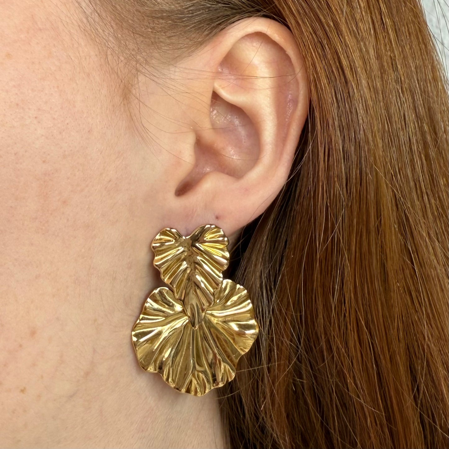Boucles d’oreilles Grandes Feuilles