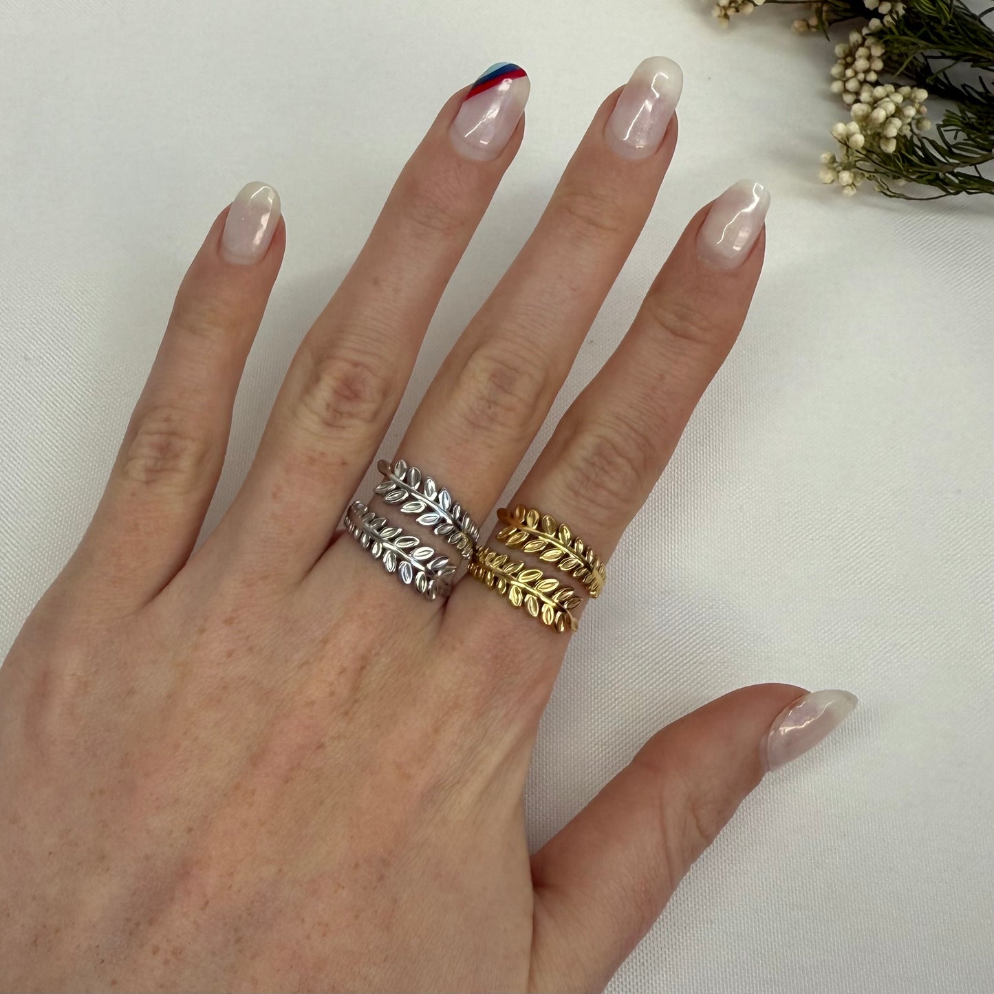 Bague Feuilles