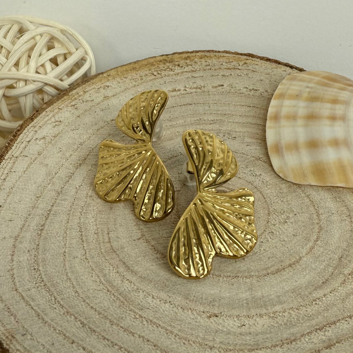 Boucles d’oreilles Gingko
