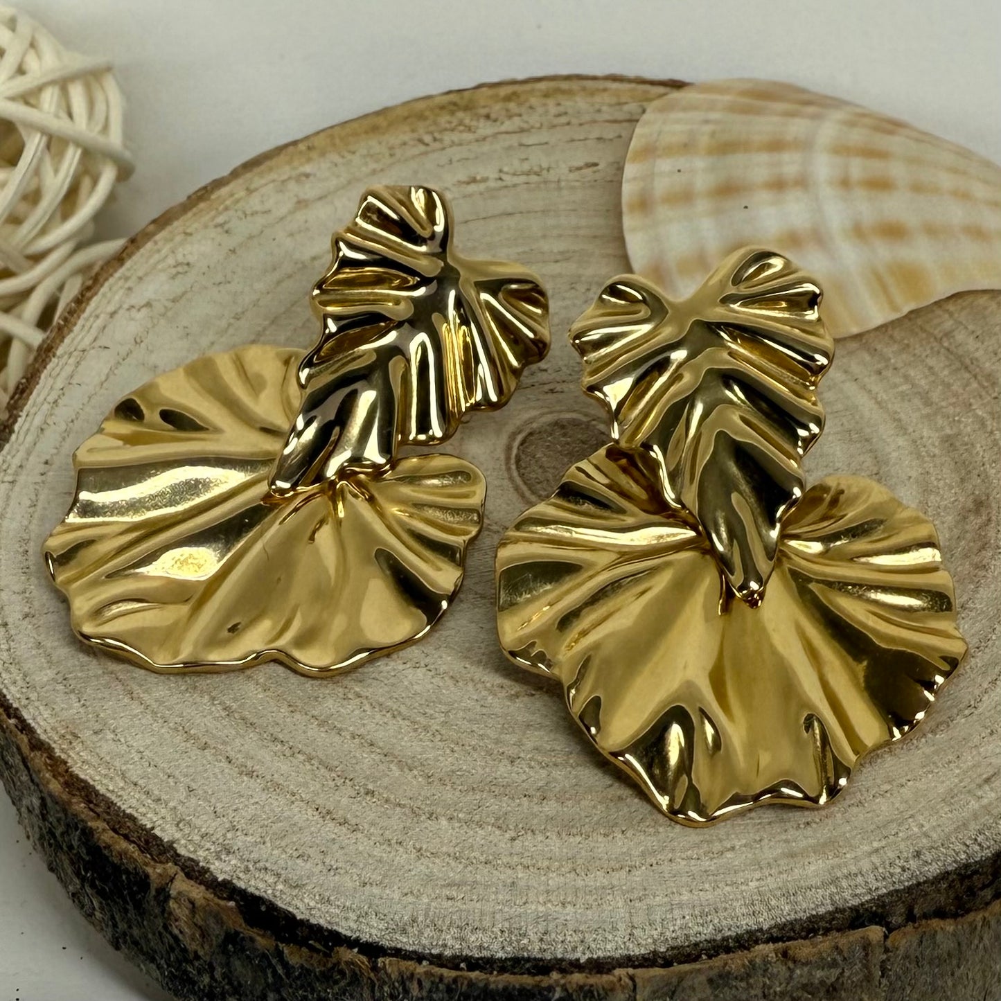 Boucles d’oreilles Grandes Feuilles