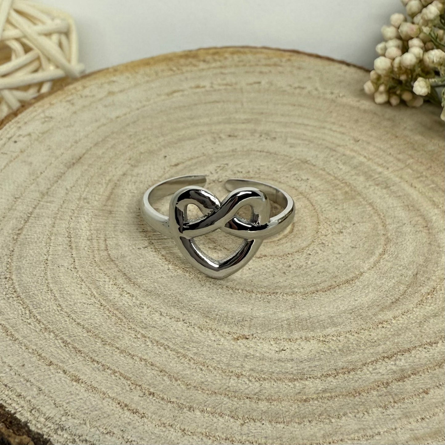 Bague Cœur Bretzel