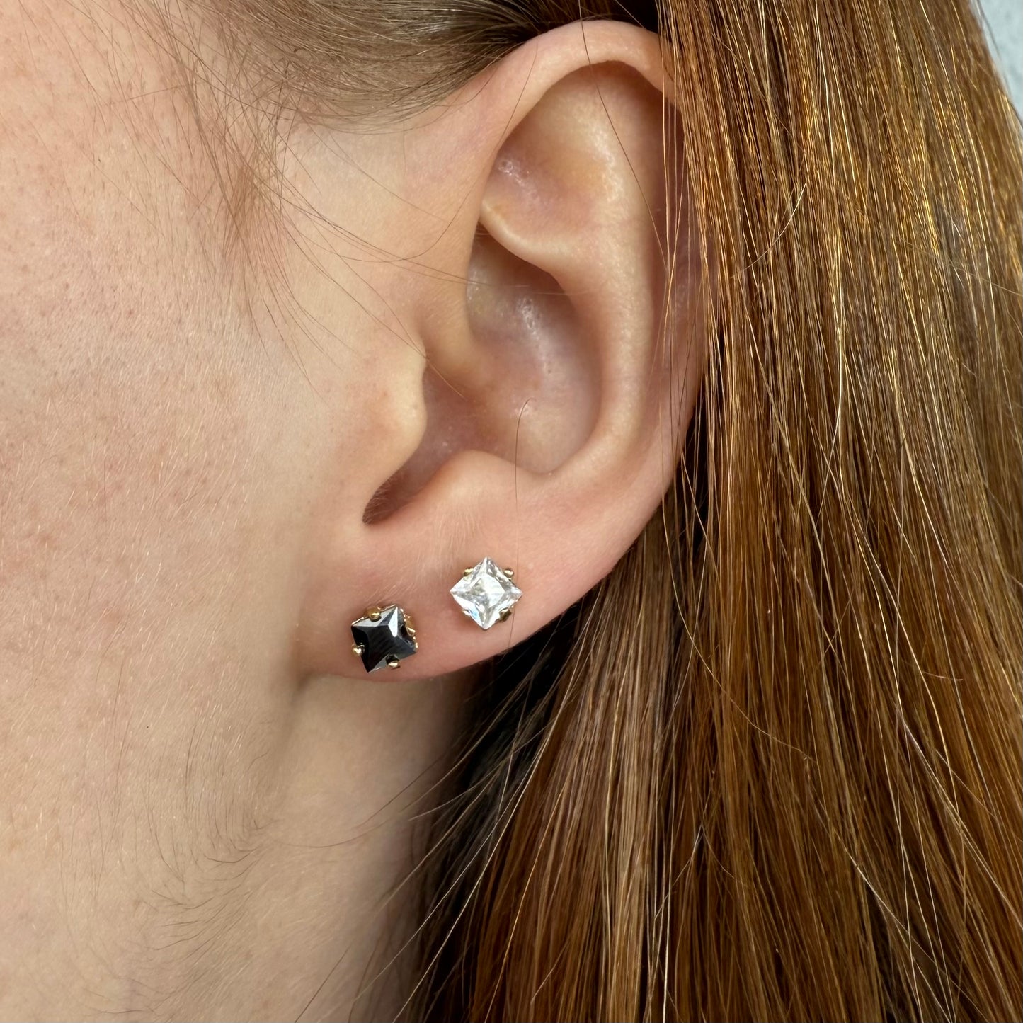 Boucles d’oreilles Blancs-Noirs 1
